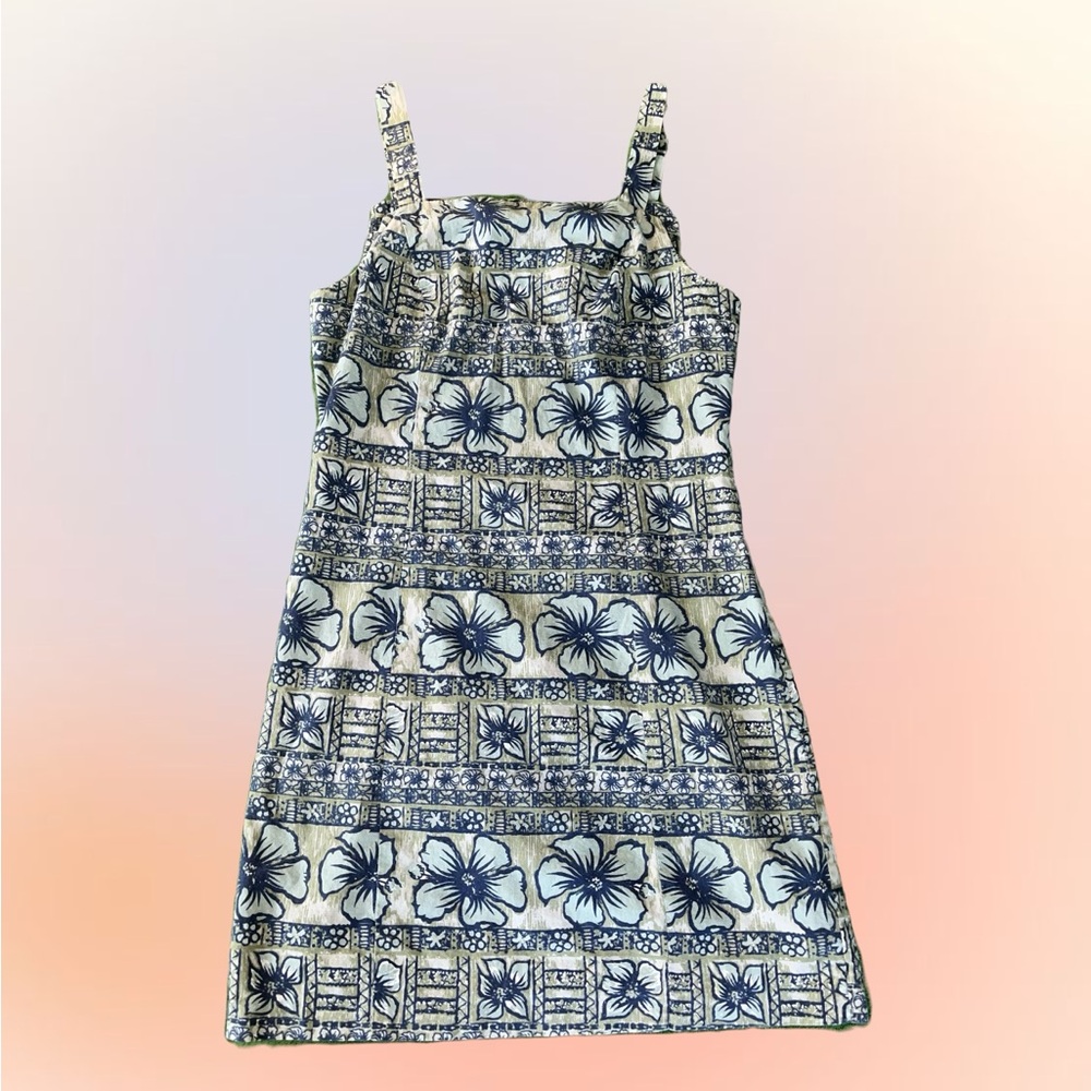 City Triangles Tropical Print Dress